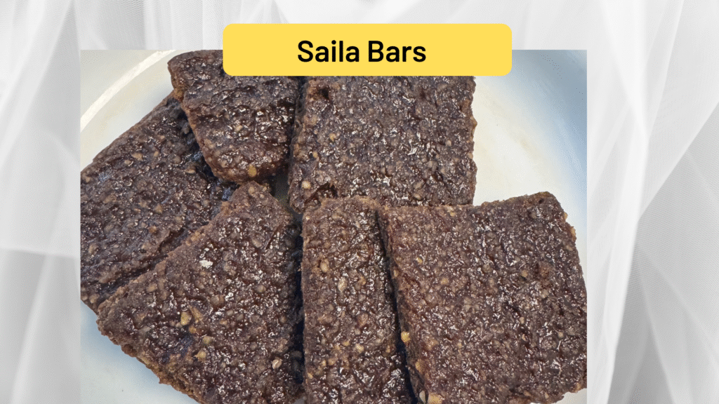 healthy banana date nut bars – Saila Bars recipe